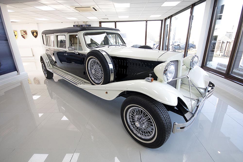 Classic Beauford Limousine for hire in West Yorkshire
