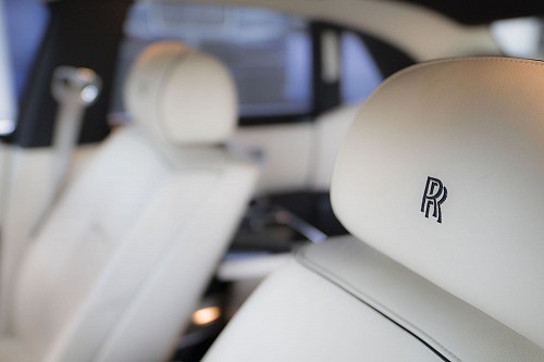 Rolls Royce Ghost seat embroidery